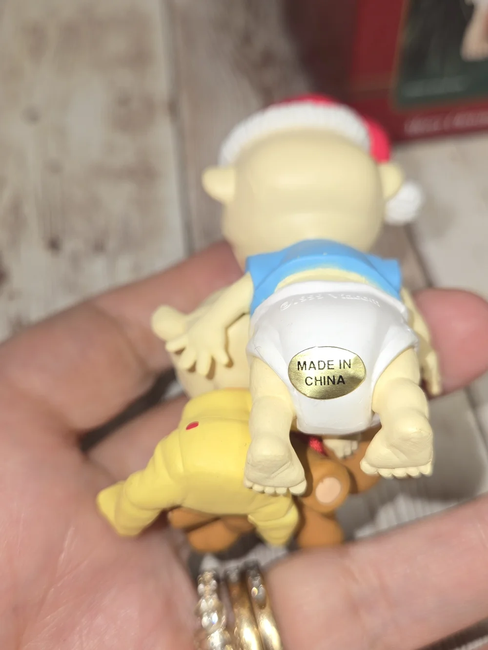 1999 Rugrats Christmas Ornament Carlton Cards Tommy Dil Nickelodeon w/ Box